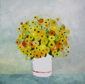 Yellow flowers - 30x30 cm