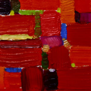 Red haï-ku - 10x10 cm