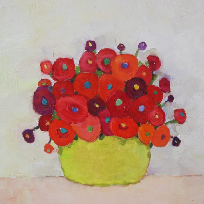 Red flowers - 30x30 cm