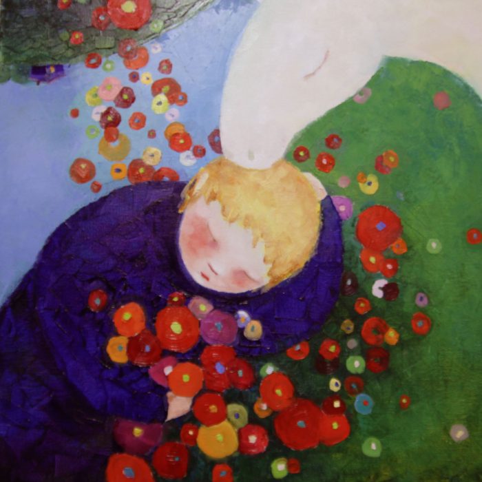 Dream with the white dragon - 50x50 cm - 2012